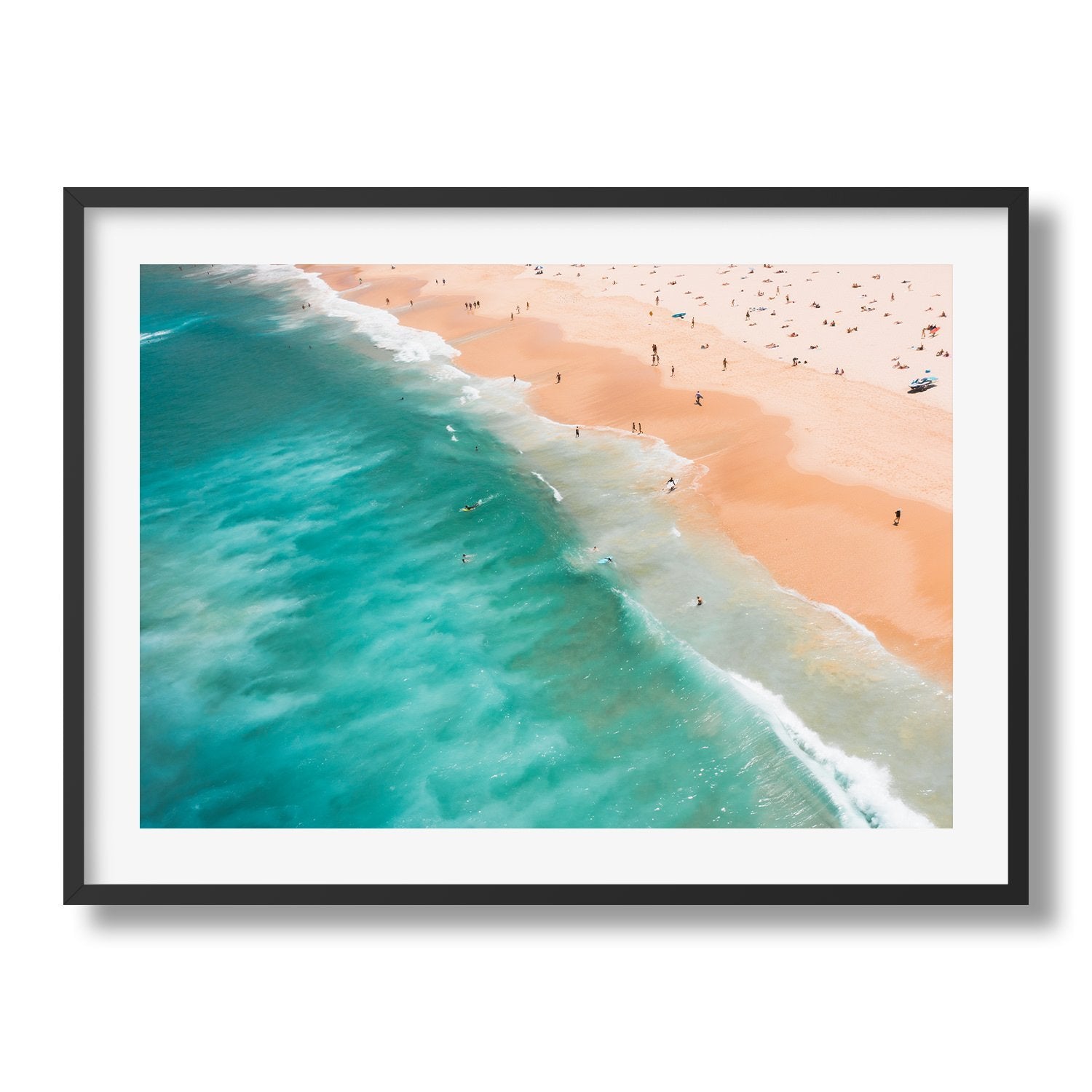 Bondi Beach Framed Print Sydney Aerial Ocean Wall Art Australia