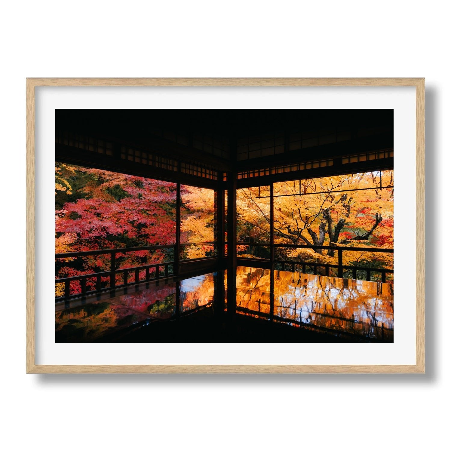 Autumn's Gold: A Japanese Garden Scene I - Peter Yan Studio