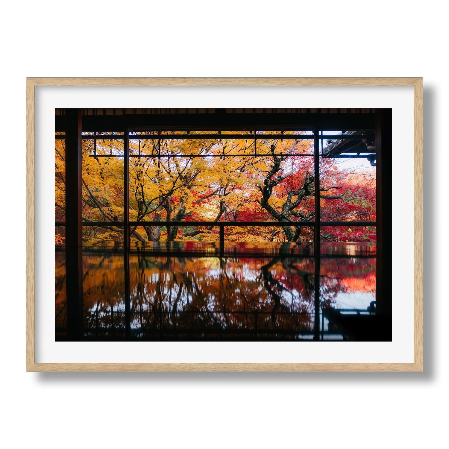 Autumn's Gold: A Japanese Garden Scene II - Peter Yan Studio