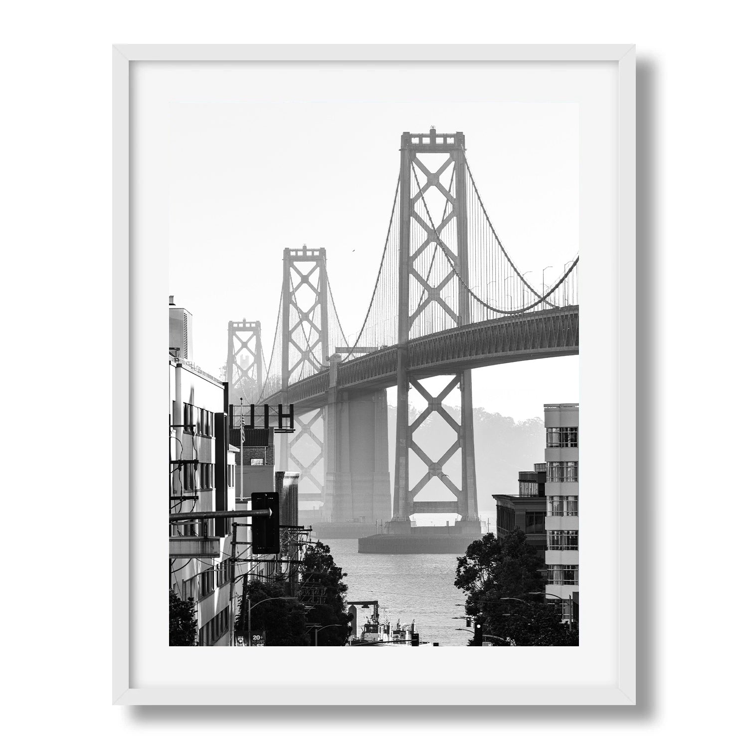 Bay Bridge in Black and White - Peter Yan Studio