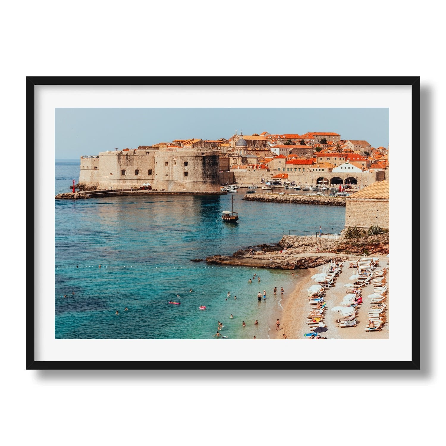 Dubrovnik Banje Beach Croatia II - Peter Yan Studio Framed Photo Print Wall Art