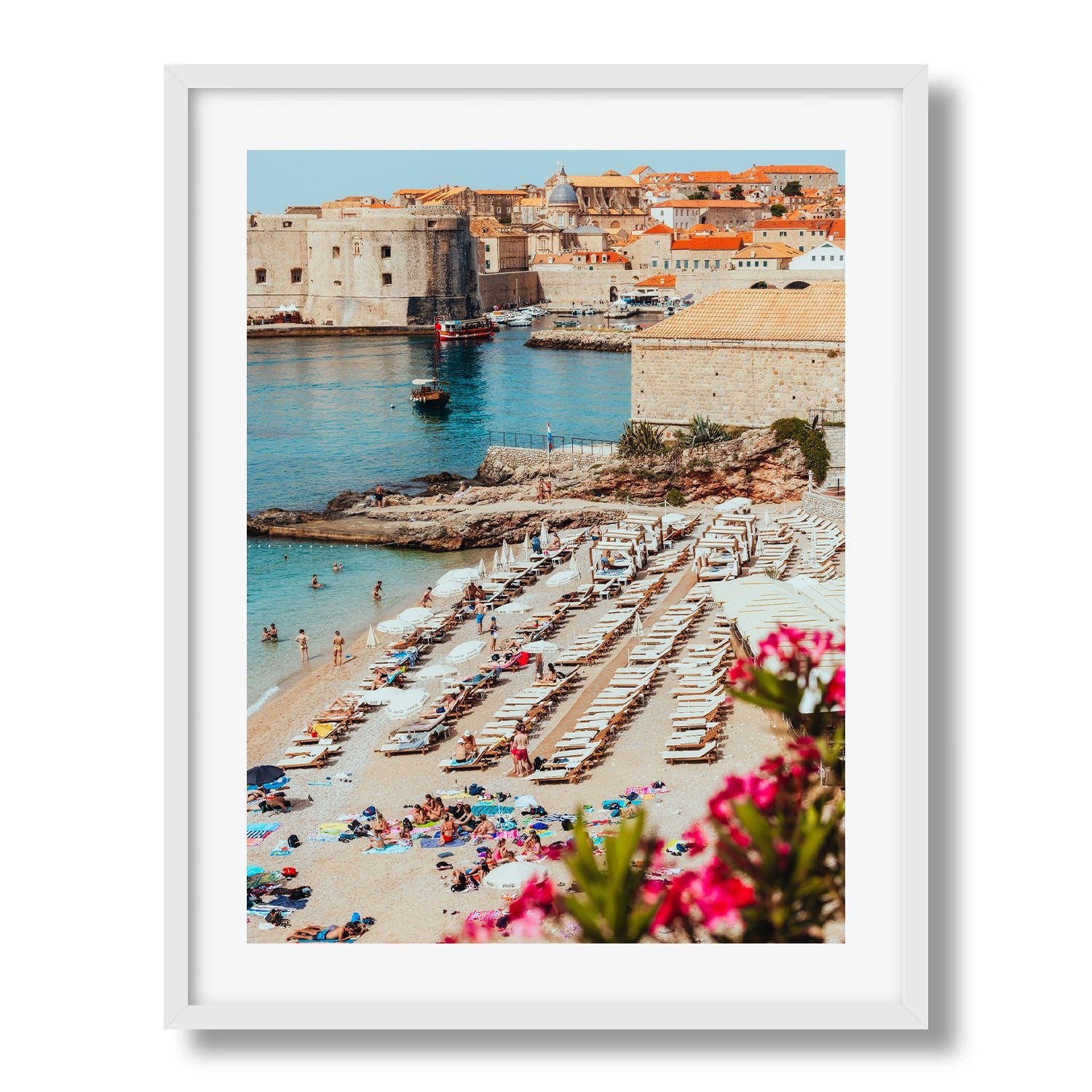 Dubrovnik Banje Beach Croatia - Peter Yan Studio Framed Photo Print Wall Art