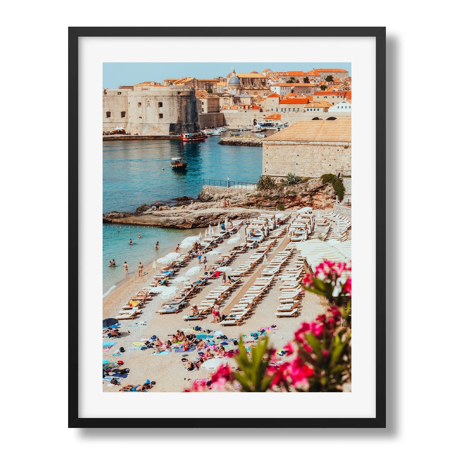 Dubrovnik Banje Beach Croatia - Peter Yan Studio Framed Photo Print Wall Art