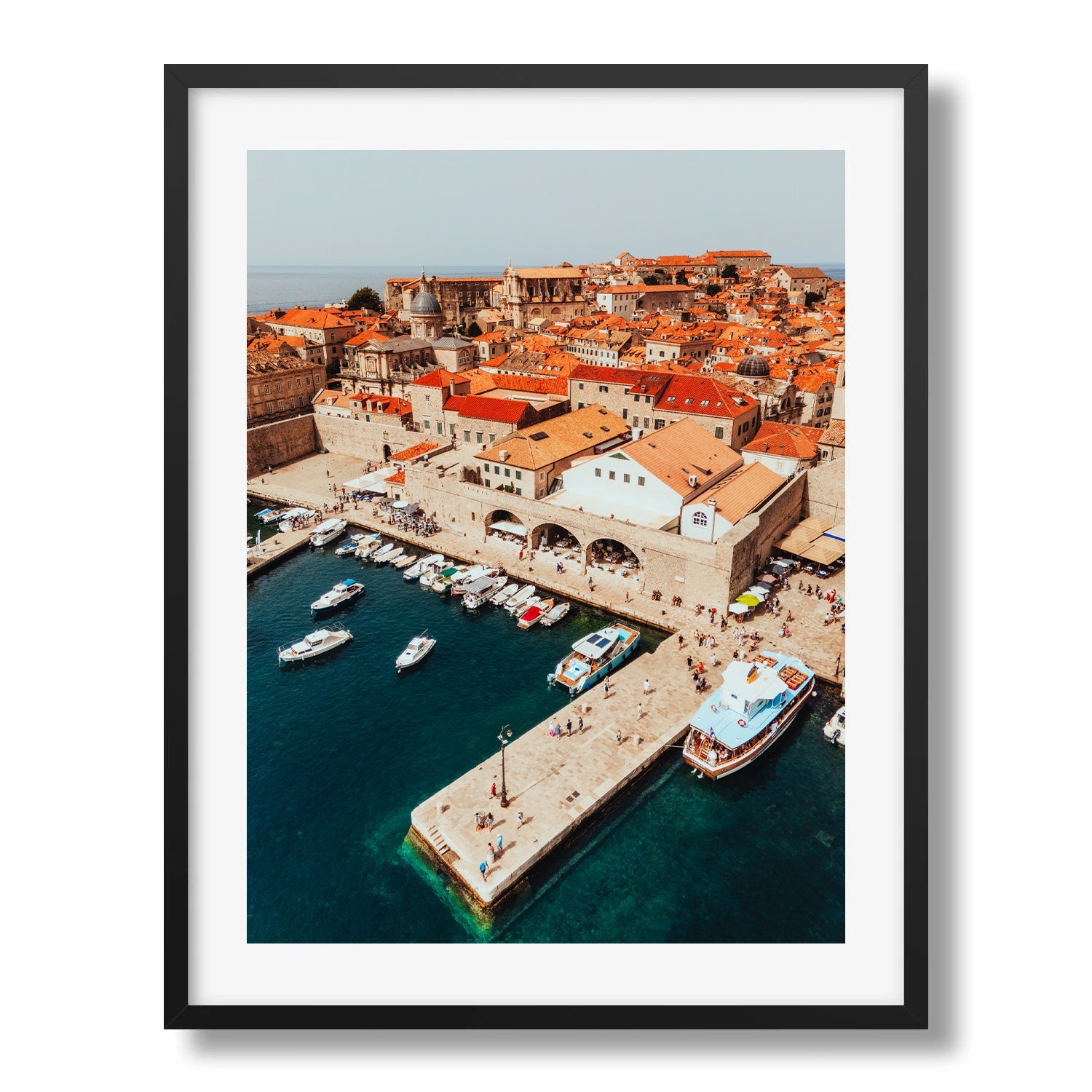 Dubrovnik's Vibrant Harbour II - Peter Yan Studio Framed Photo Print Wall Art