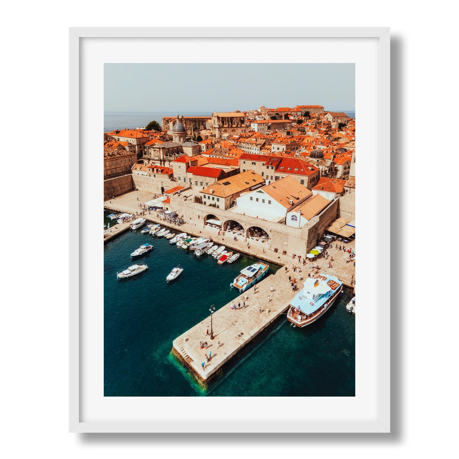 Dubrovnik's Vibrant Harbour II - Peter Yan Studio Framed Photo Print Wall Art