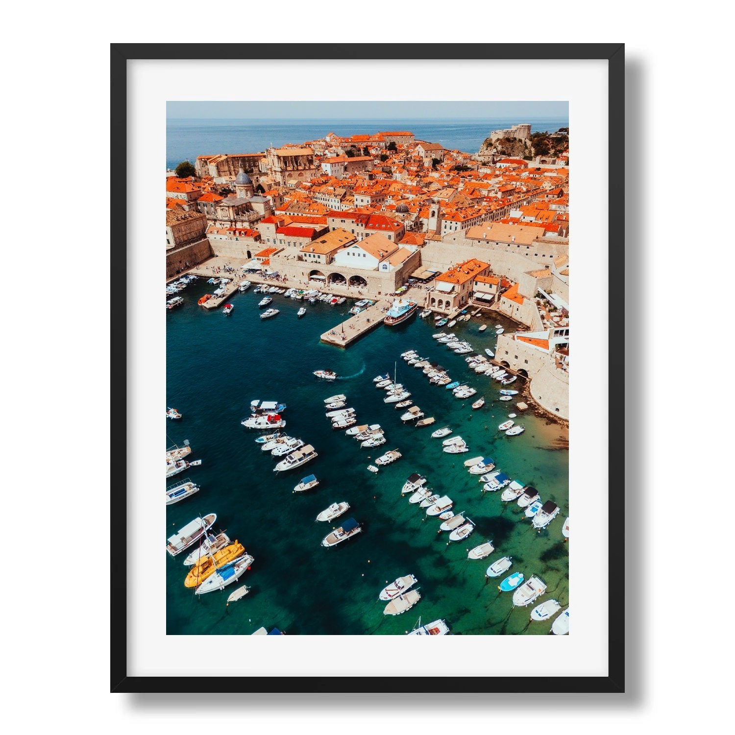 Dubrovnik's Vibrant Harbour - Peter Yan Studio Framed Photo Print Wall Art