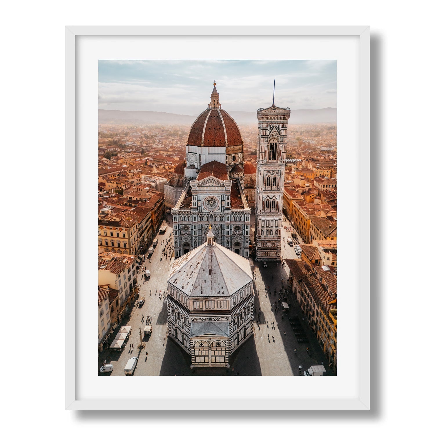 Florence’s Duomo and Baptistery from Above - Peter Yan Studio Framed Photo Print Wall Art