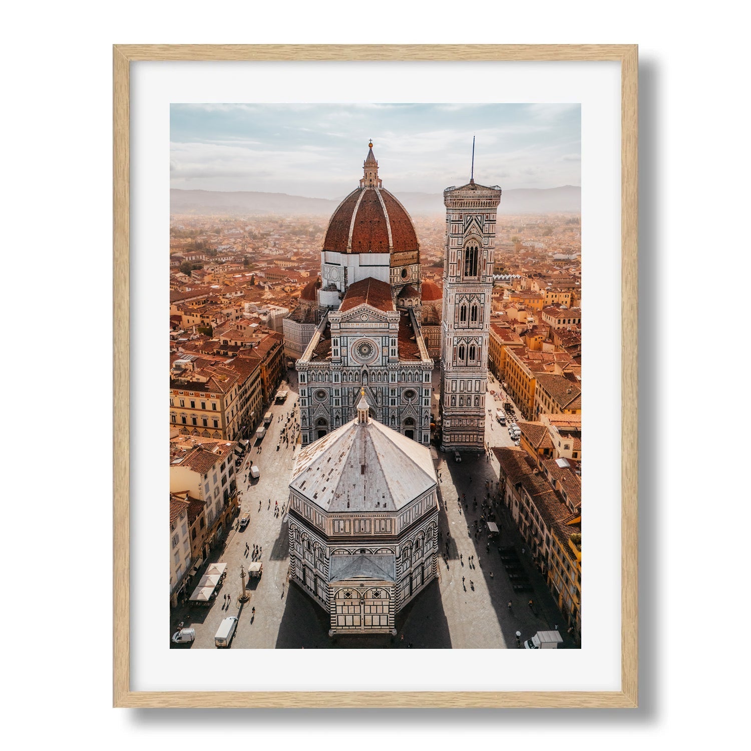 Florence’s Duomo and Baptistery from Above - Peter Yan Studio Framed Photo Print Wall Art