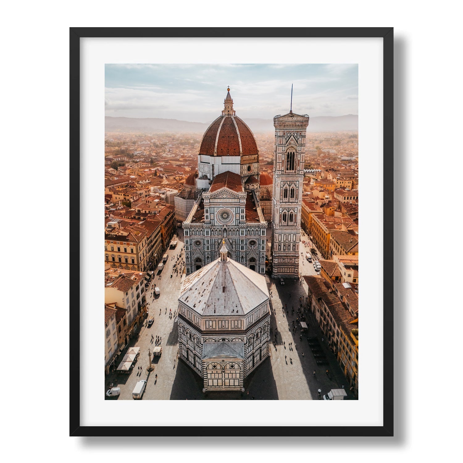 Florence’s Duomo and Baptistery from Above - Peter Yan Studio Framed Photo Print Wall Art