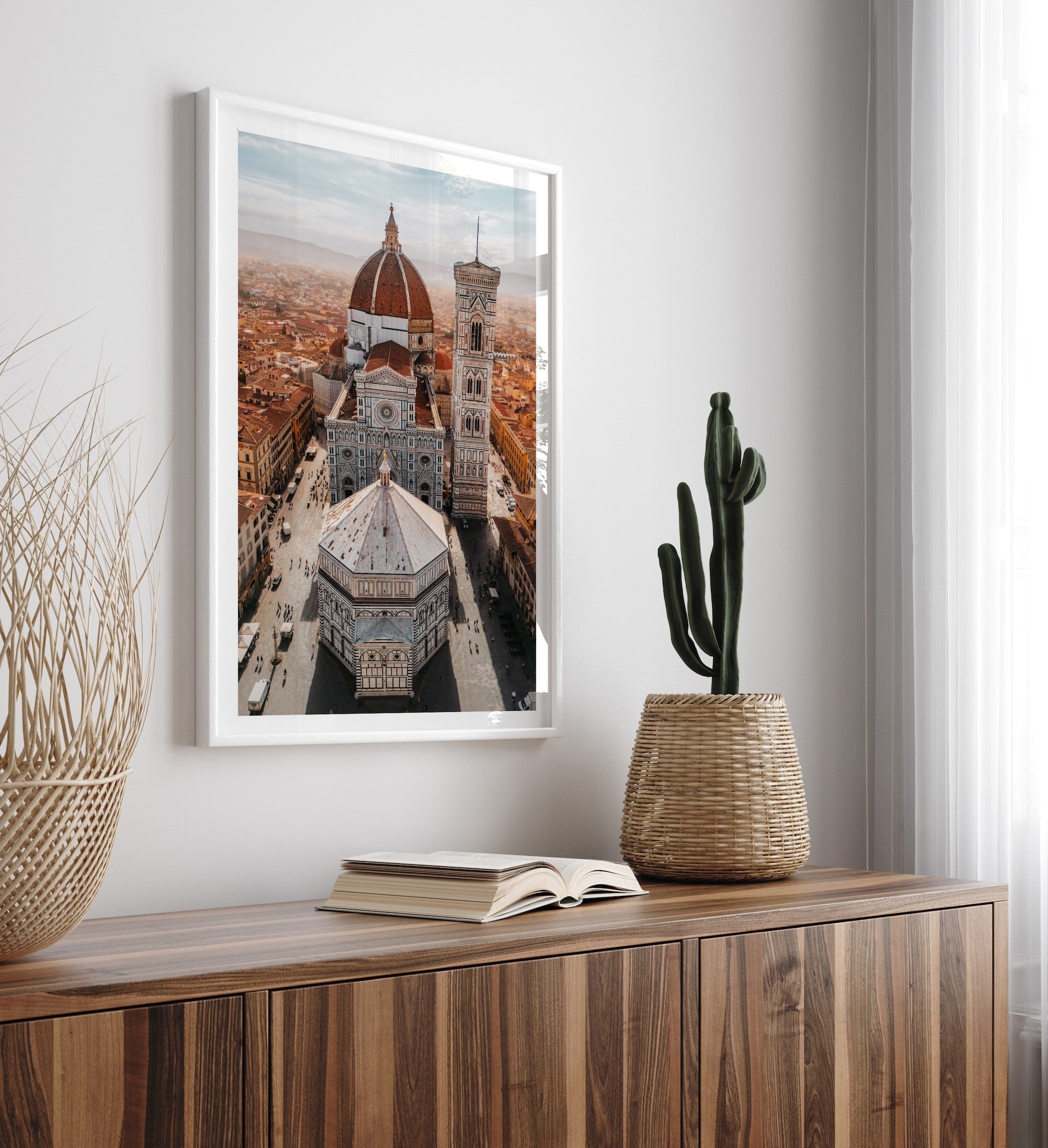 Florence’s Duomo and Baptistery from Above - Peter Yan Studio Framed Photo Print Wall Art