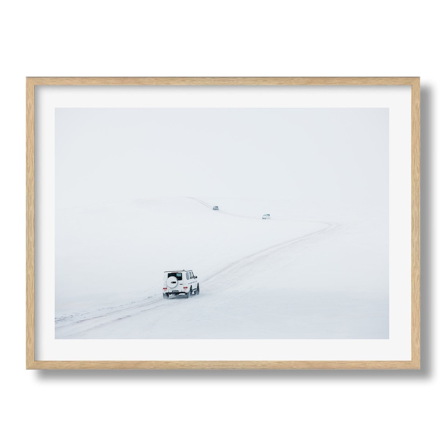 G - Wagons in the Snow II - Peter Yan Studio Framed Photo Print Wall Art