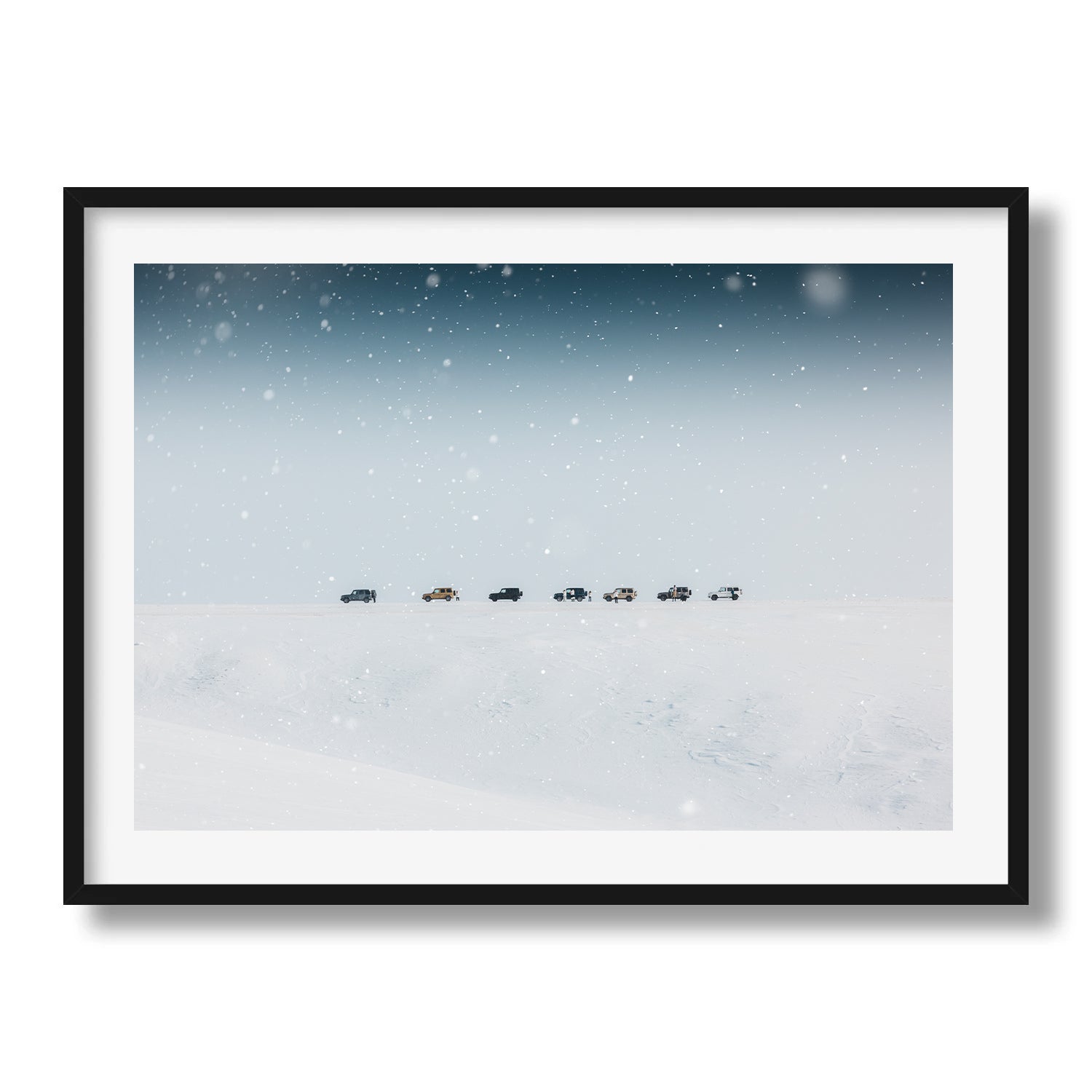 G - Wagons in the Snow - Peter Yan Studio Framed Photo Print Wall Art