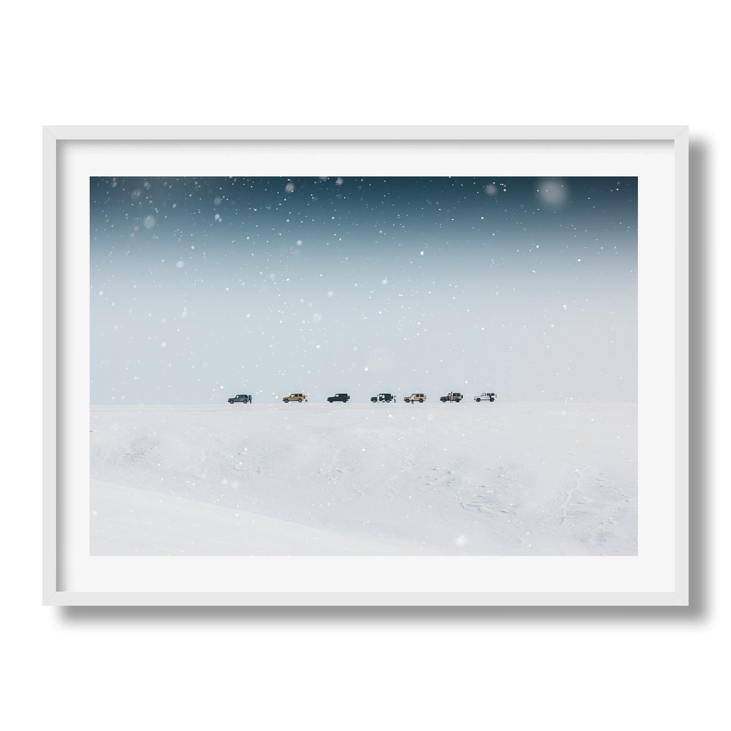 G - Wagons in the Snow - Peter Yan Studio Framed Photo Print Wall Art