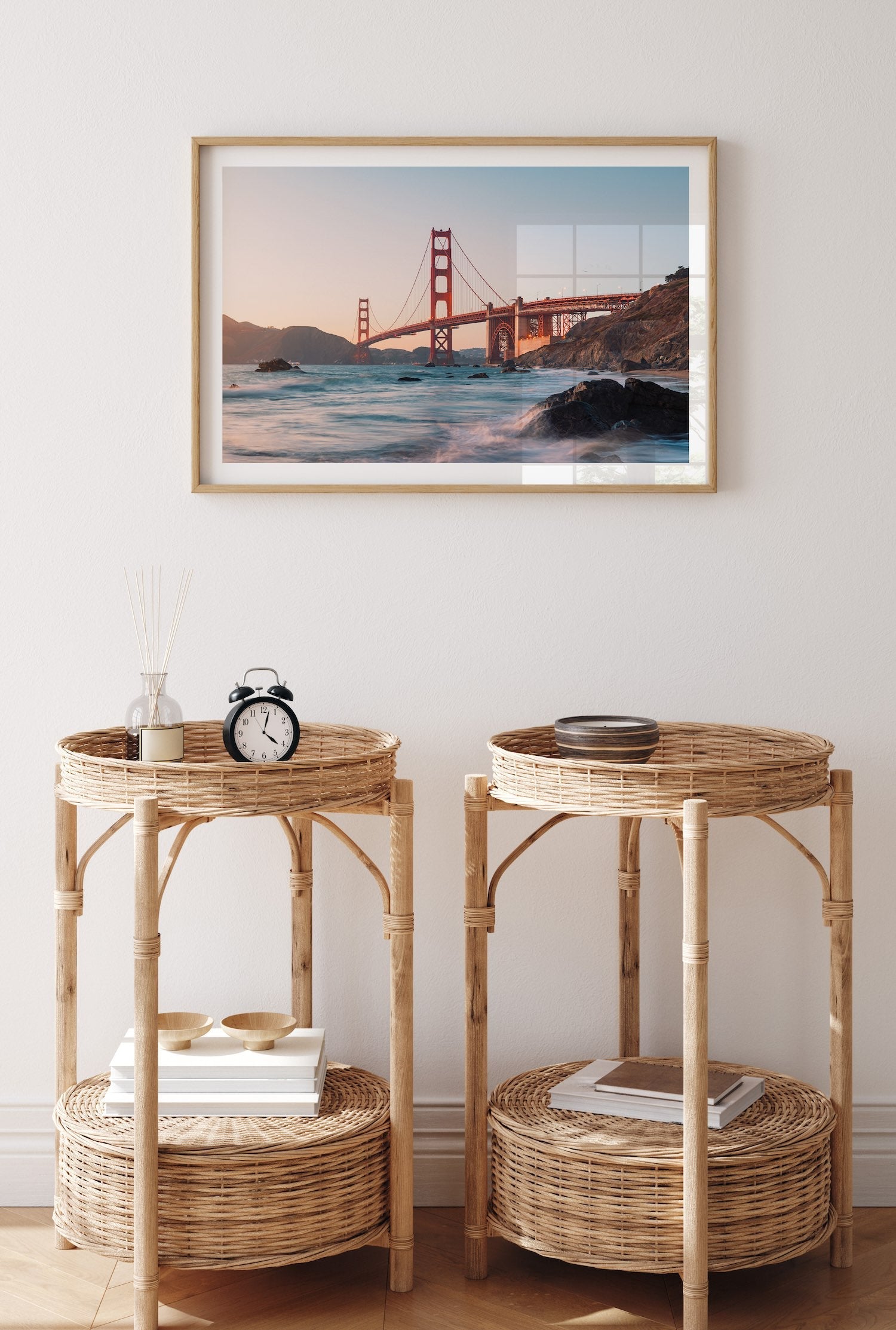 Golden Gate Bridge Sunset Waves - Peter Yan Studio