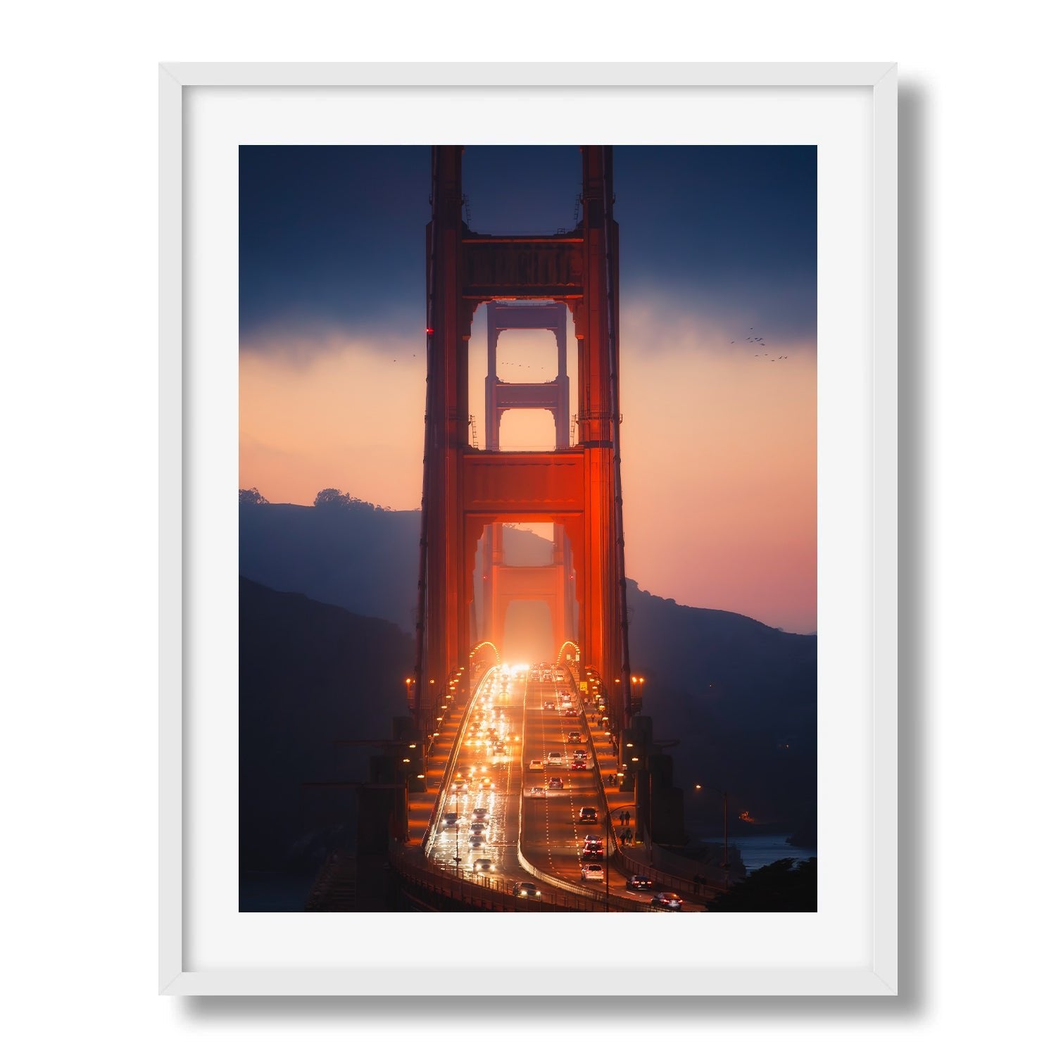 Golden Gate Twilight II - Peter Yan Studio Framed Photo Print Wall Art