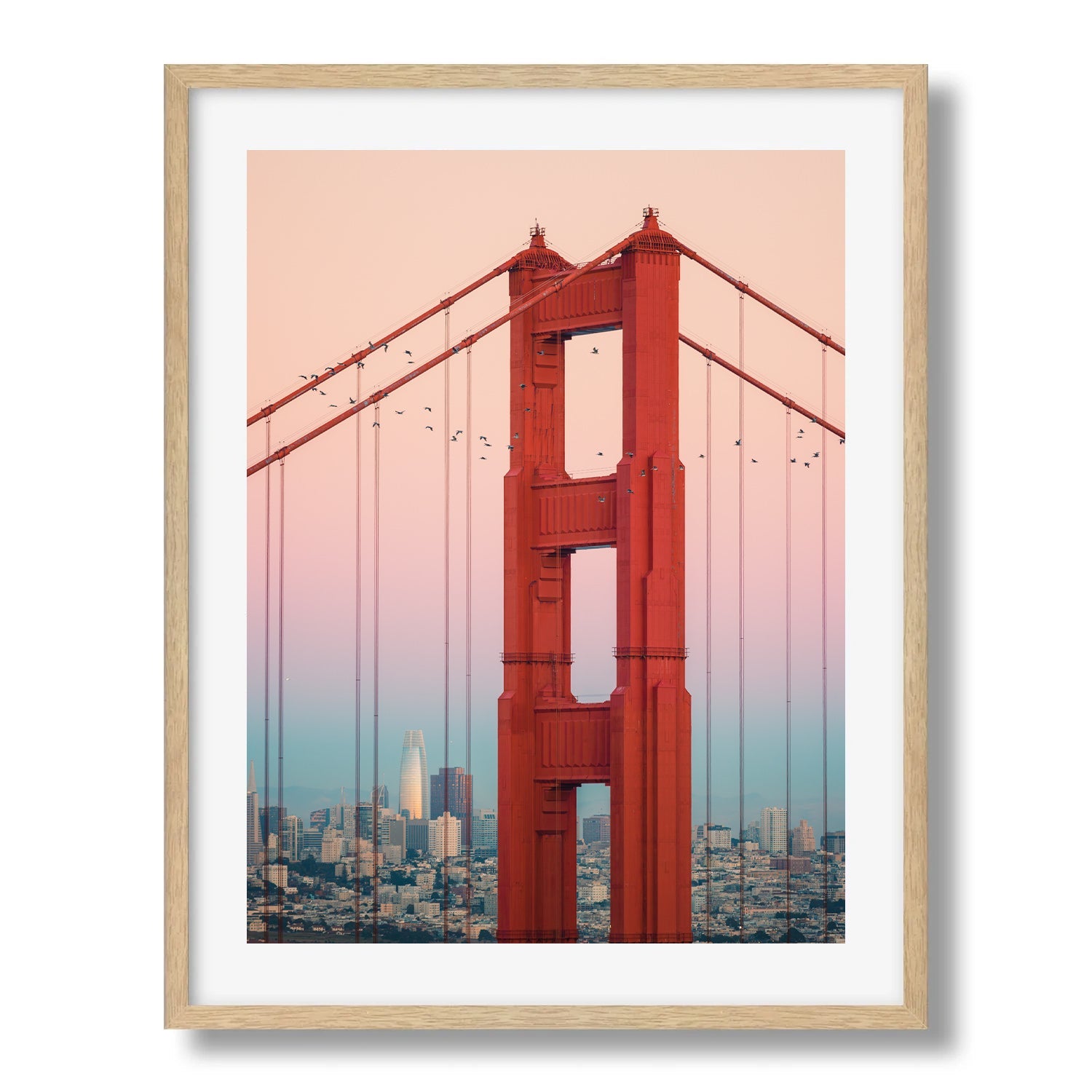 Golden Gate’s Twilight Symphony - Peter Yan Studio Framed Photo Print Wall Art