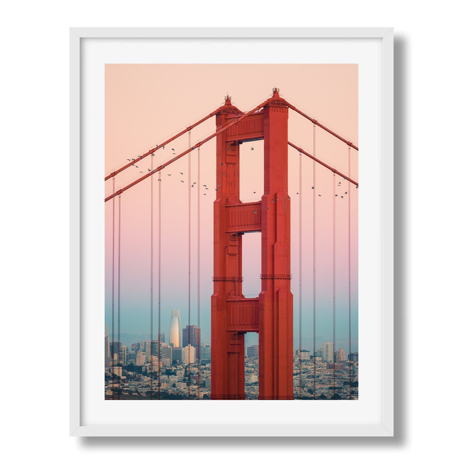 Golden Gate’s Twilight Symphony - Peter Yan Studio Framed Photo Print Wall Art