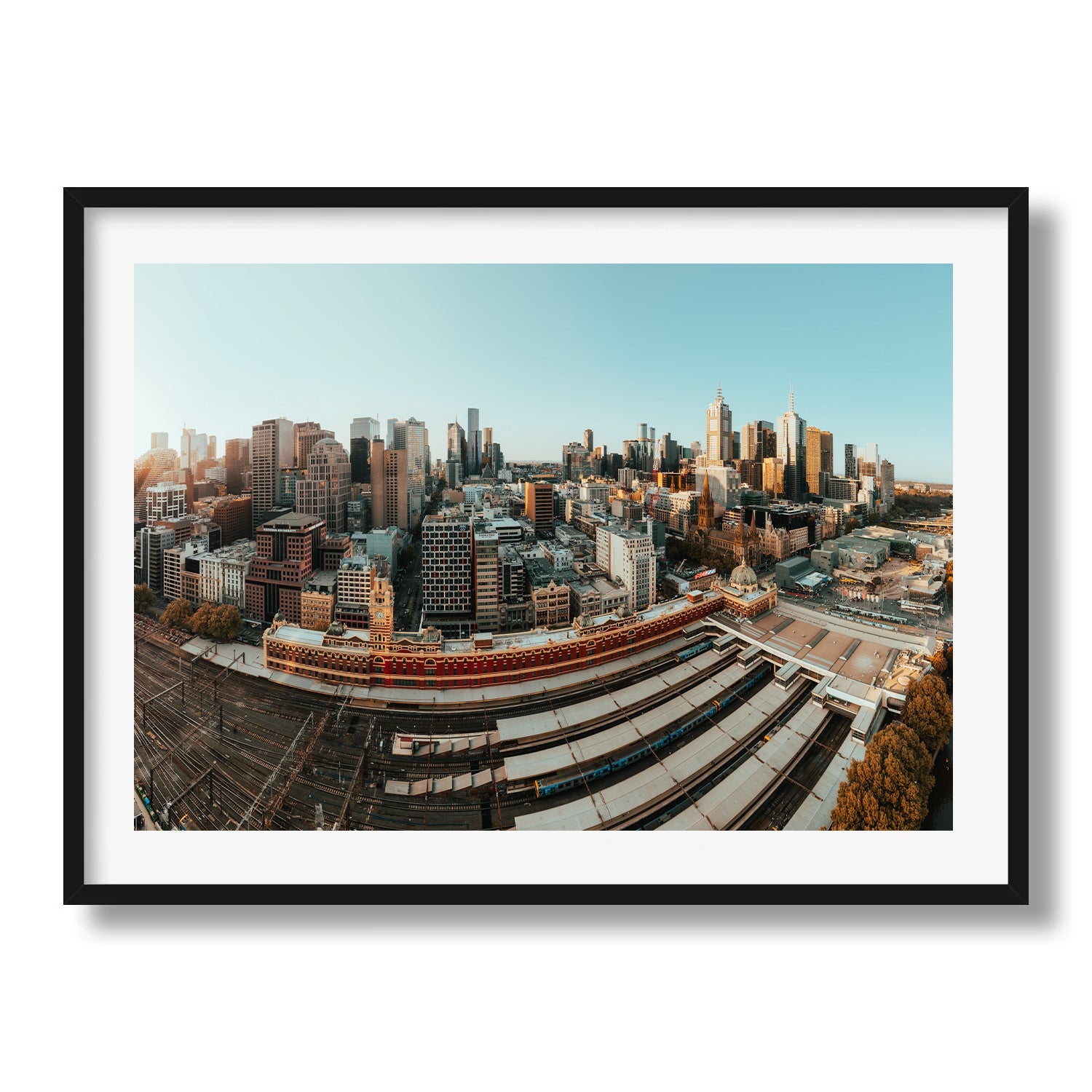 Golden Hour Over Flinders Street Station and Melbourne's Skyline - Peter Yan Studio