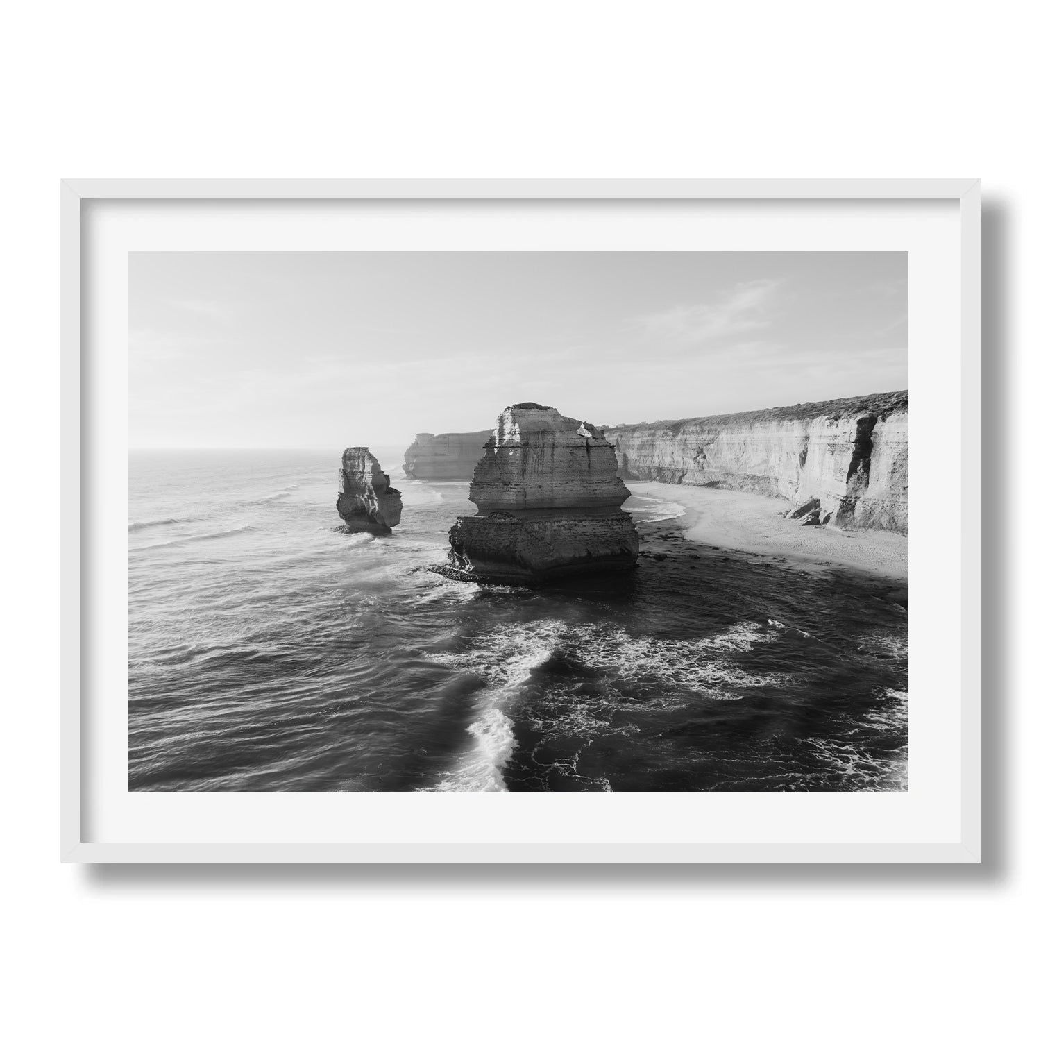 Limestone Stacks of Great Ocean Road - Peter Yan Studio Framed Photo Print Wall Art