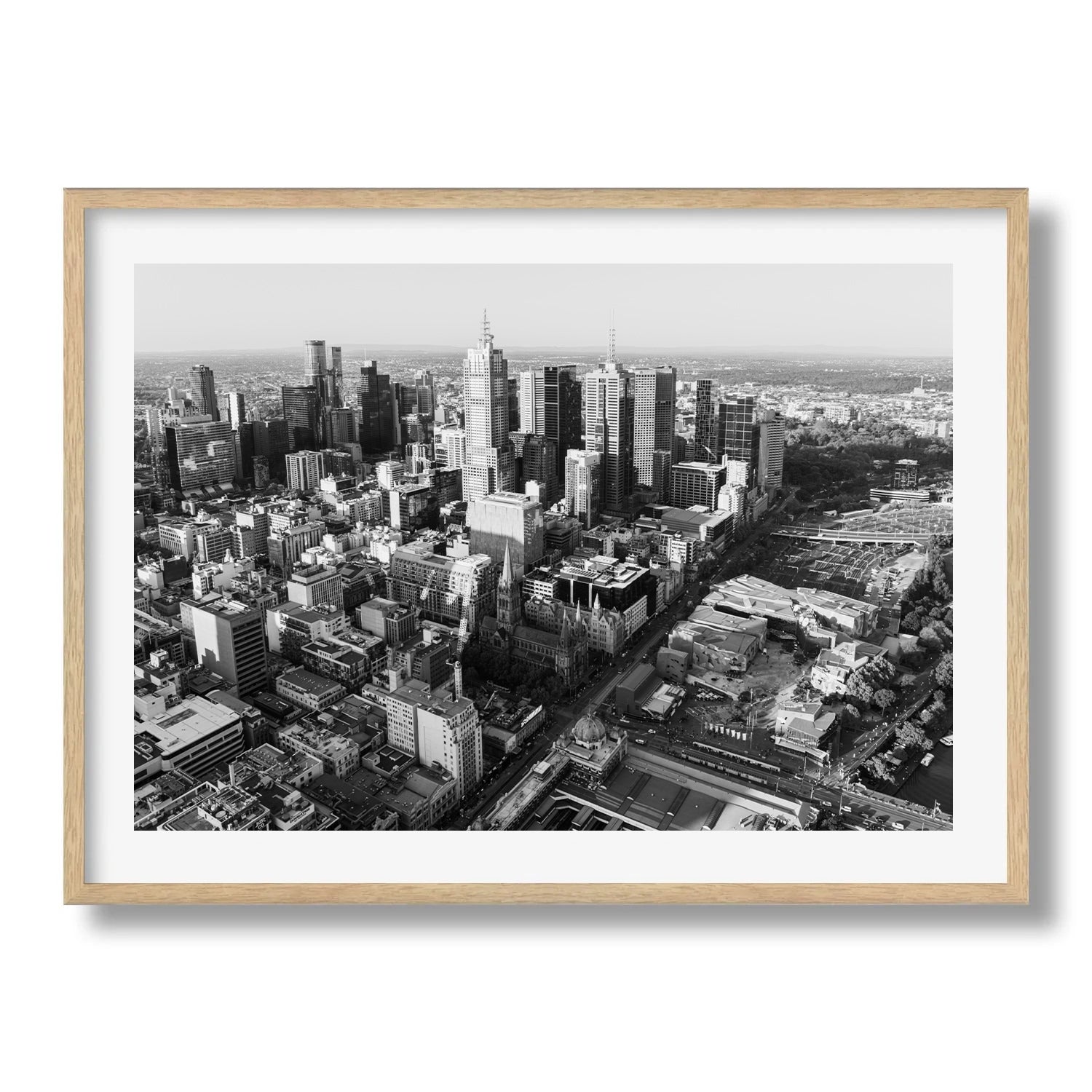 Melbourne in Monochrome: A Timeless Skyline III - Peter Yan Studio