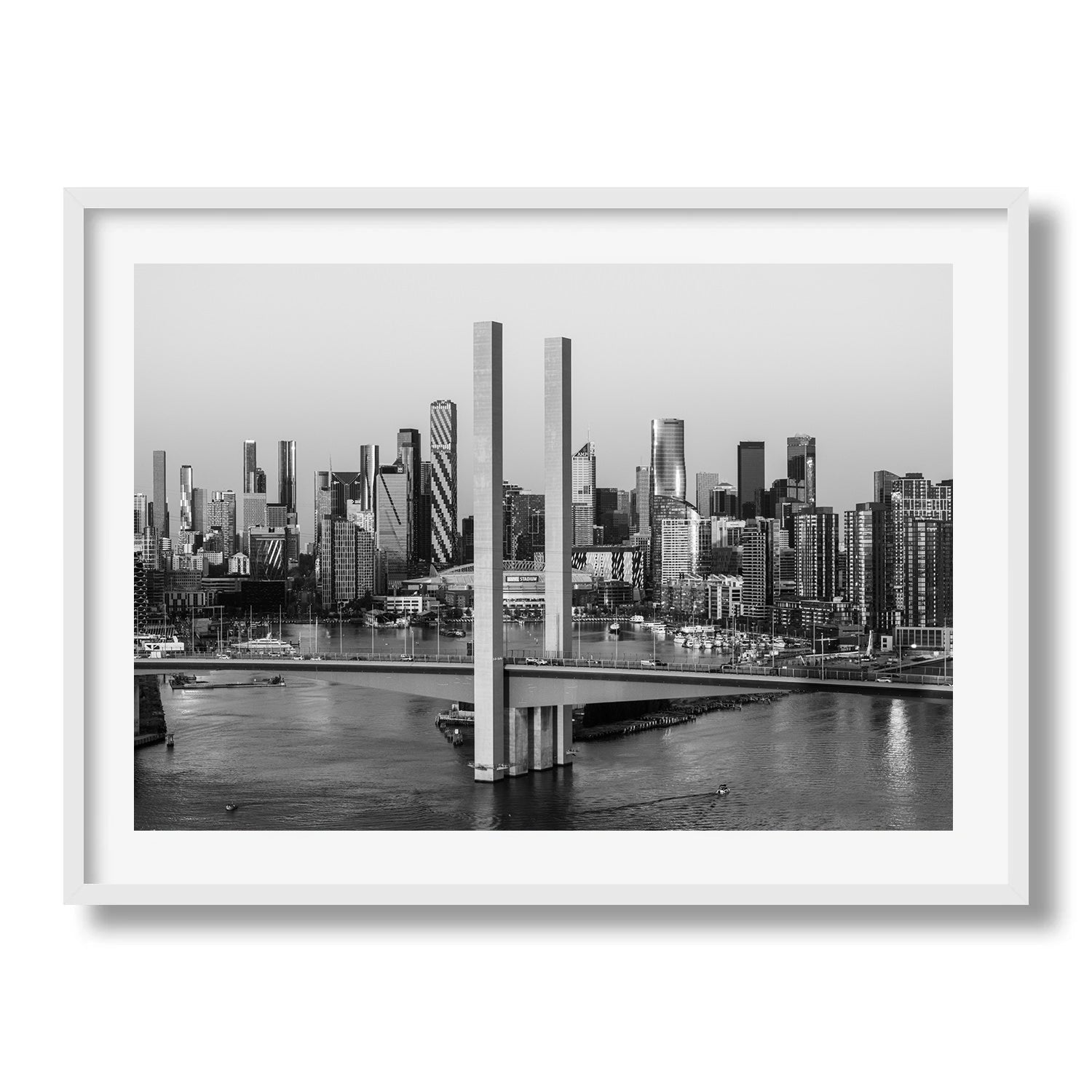 Melbourne’s Skyline Over Bolte Bridge - Peter Yan Studio Framed Photo Print Wall Art