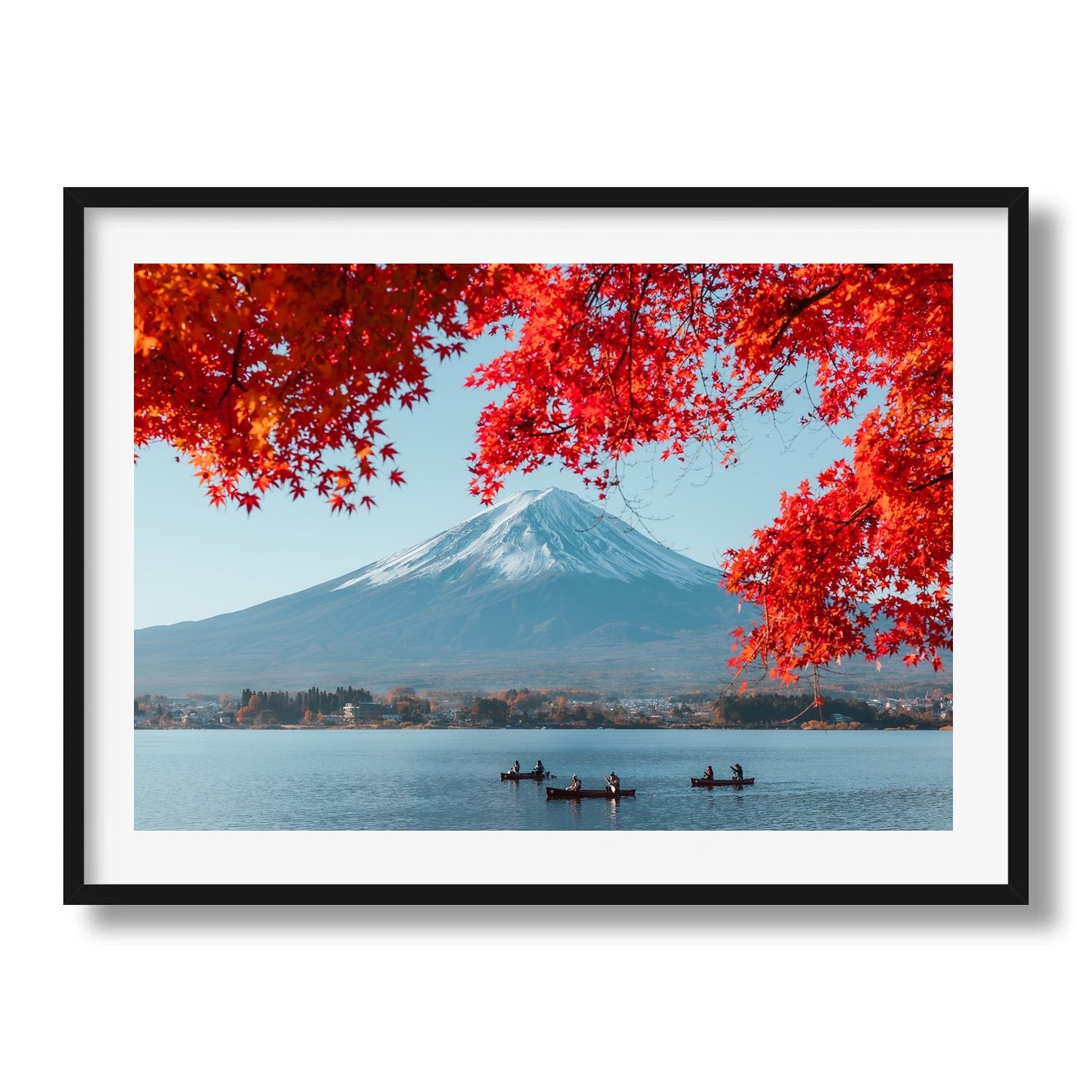 Mt Fuji Under the Maple Tree II - Peter Yan Studio Framed Photo Print Wall Art