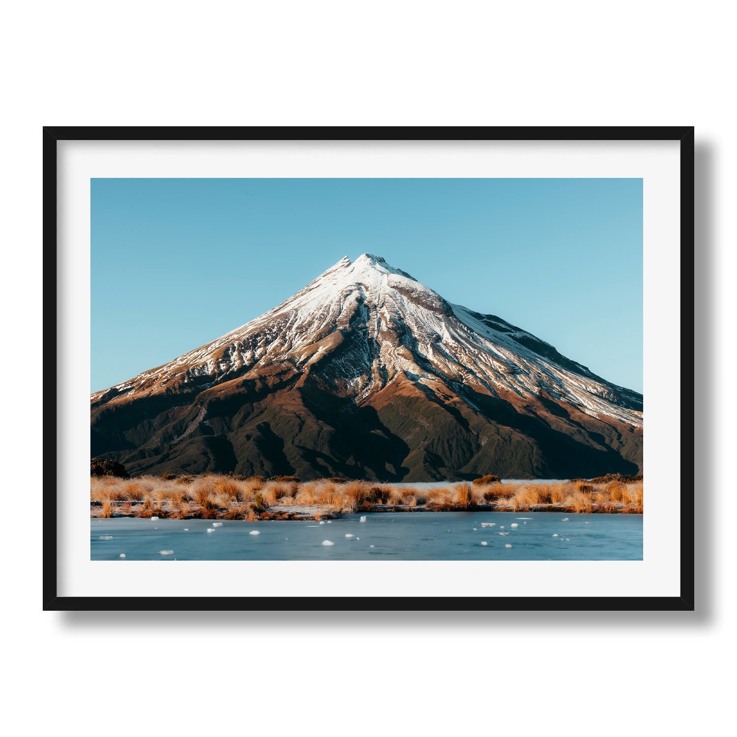 Mt Taranaki frozen lake - Peter Yan Studio