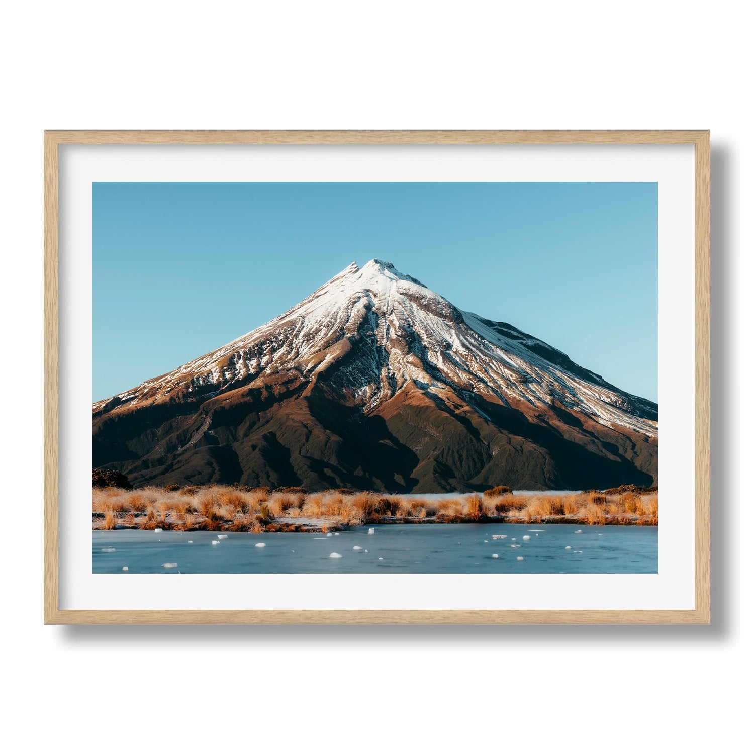 Mt Taranaki frozen lake - Peter Yan Studio