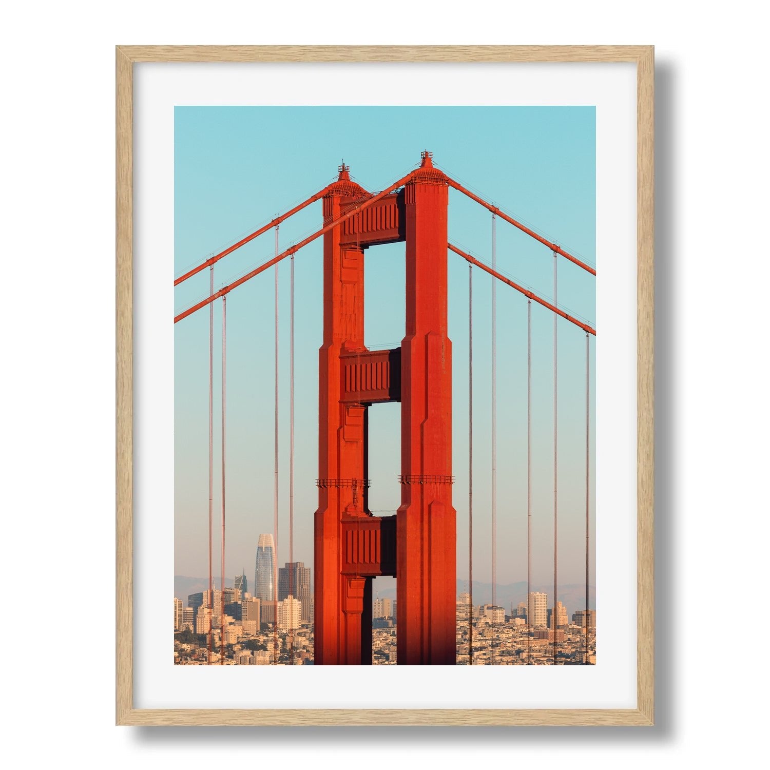 San Francisco Skyline Through Golden Gate II - Peter Yan Studio Framed Photo Print Wall Art