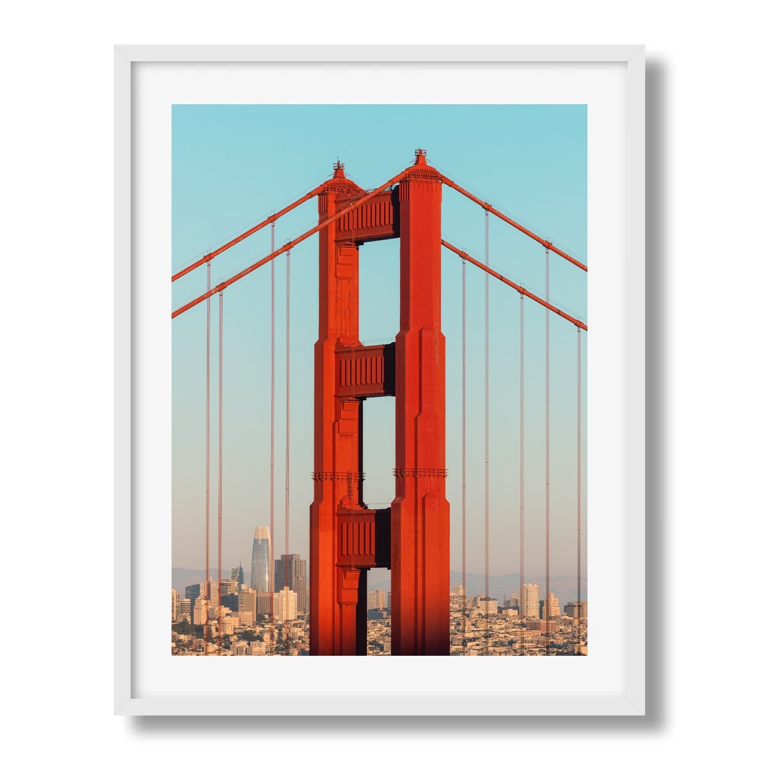 San Francisco Skyline Through Golden Gate II - Peter Yan Studio Framed Photo Print Wall Art