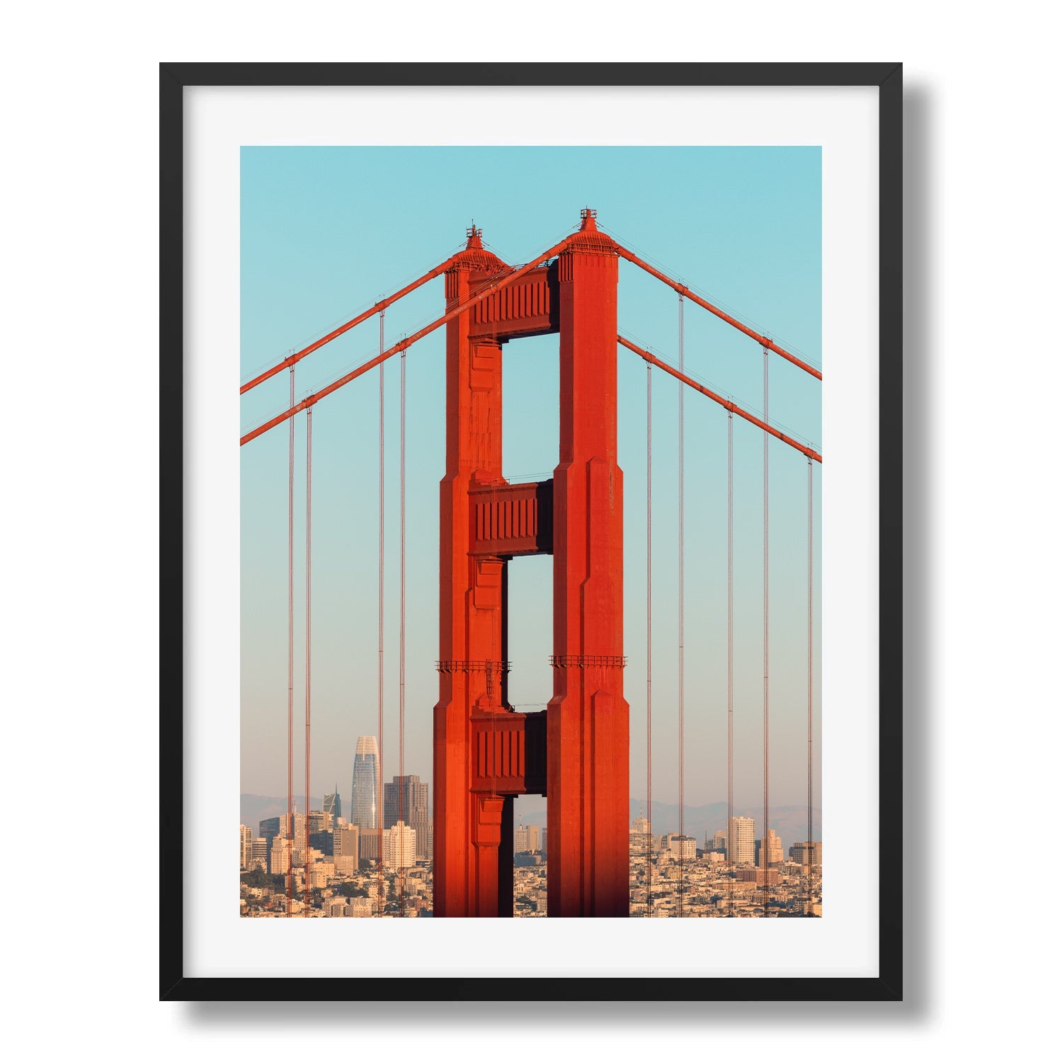 San Francisco Skyline Through Golden Gate II - Peter Yan Studio Framed Photo Print Wall Art