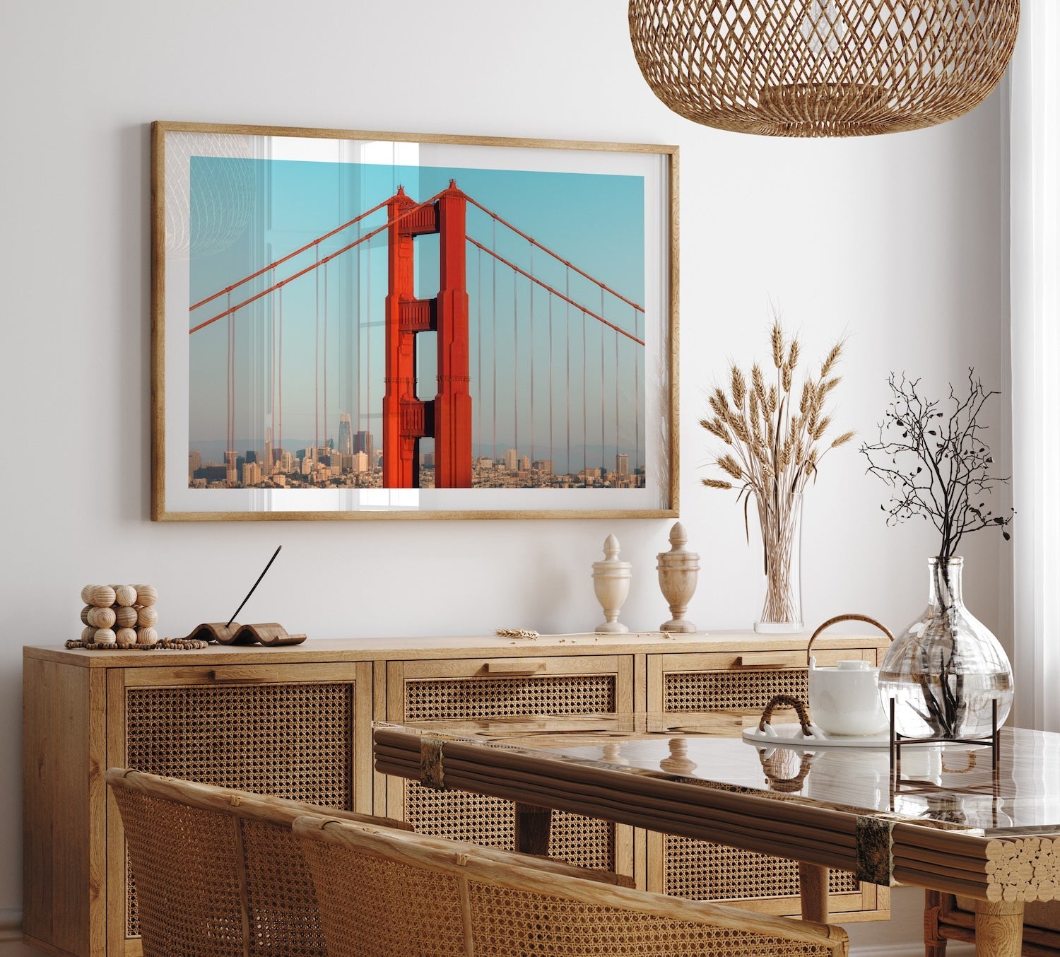 San Francisco Skyline Through Golden Gate - Peter Yan Studio