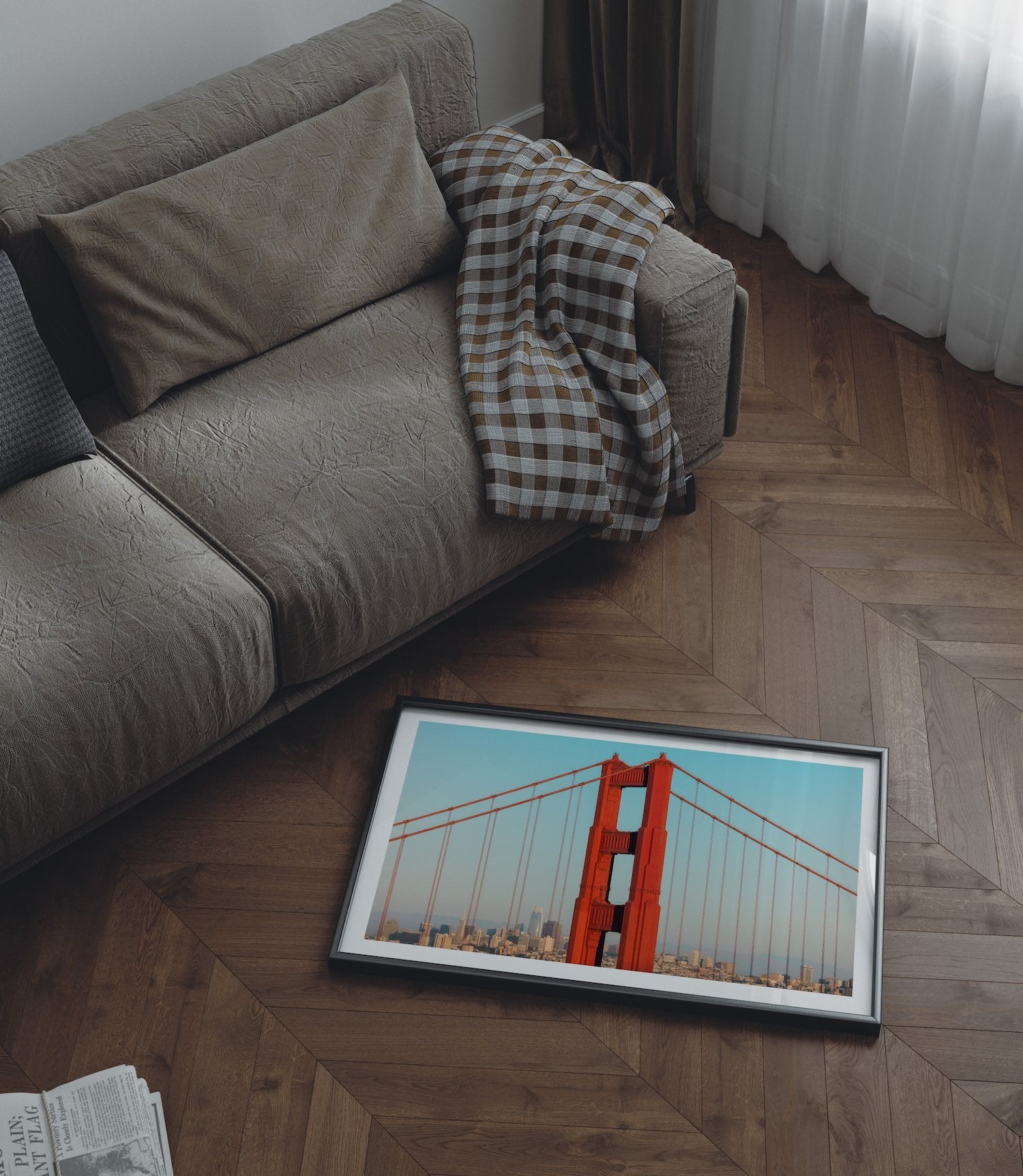 San Francisco Skyline Through Golden Gate - Peter Yan Studio