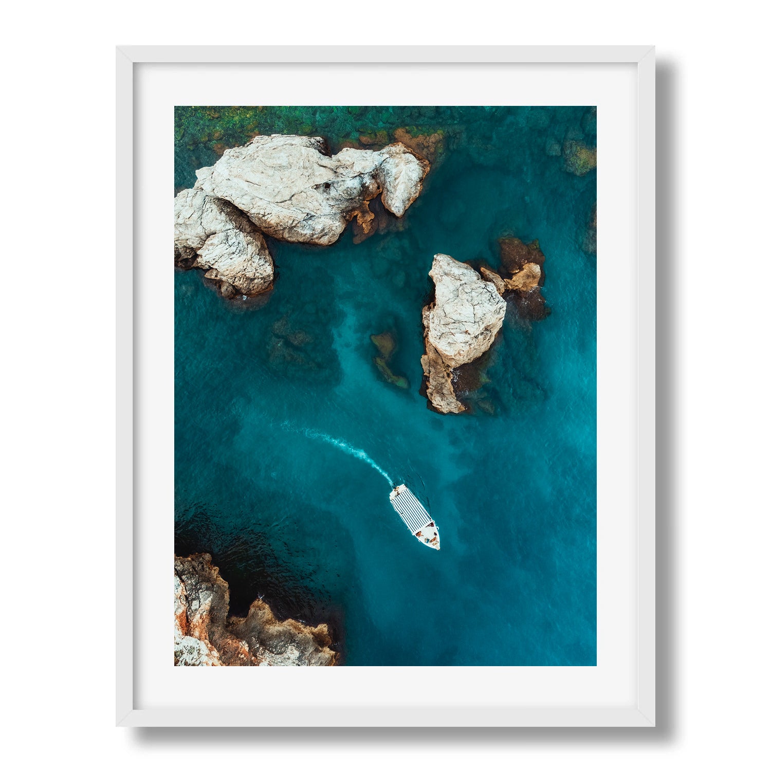 Serenity in the Croatian Waters - Peter Yan Studio Framed Photo Print Wall Art