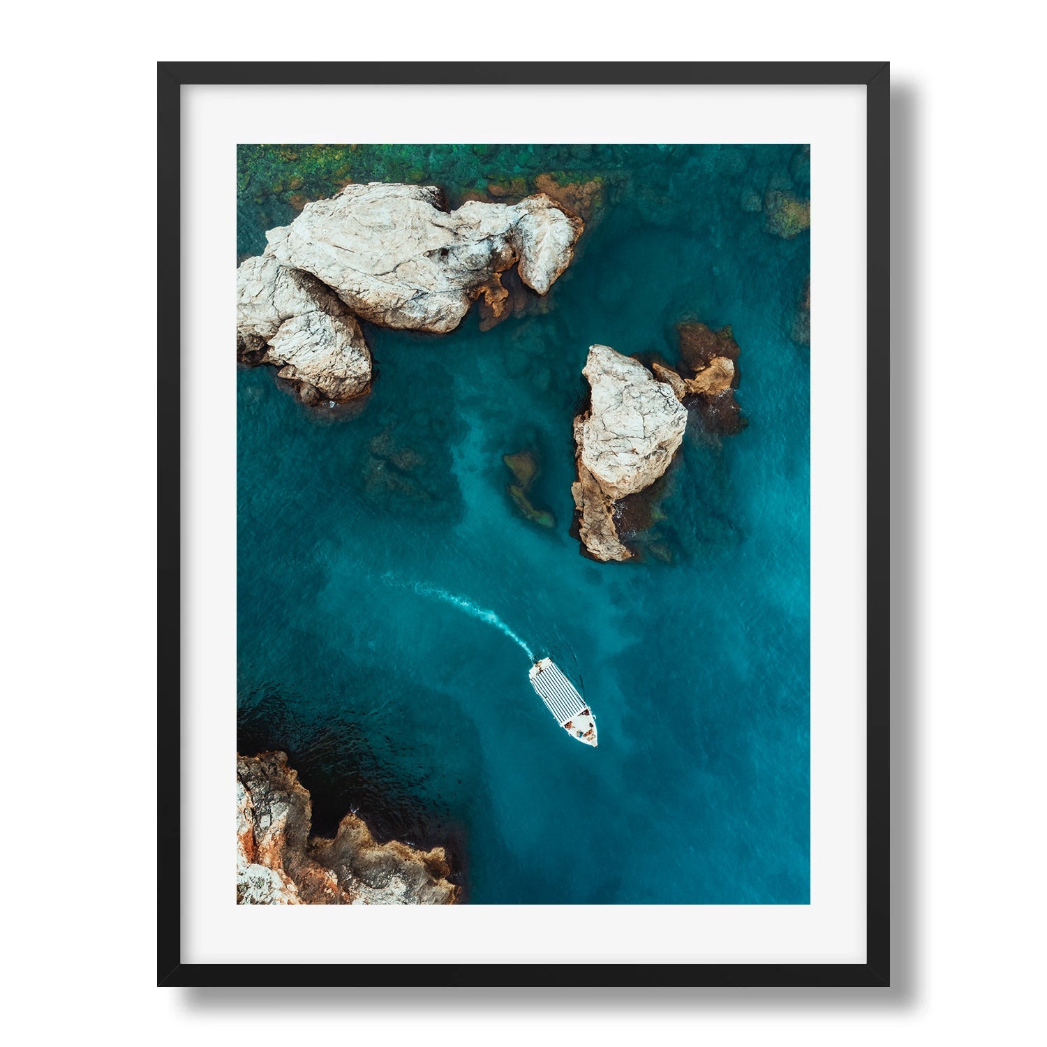 Serenity in the Croatian Waters - Peter Yan Studio Framed Photo Print Wall Art