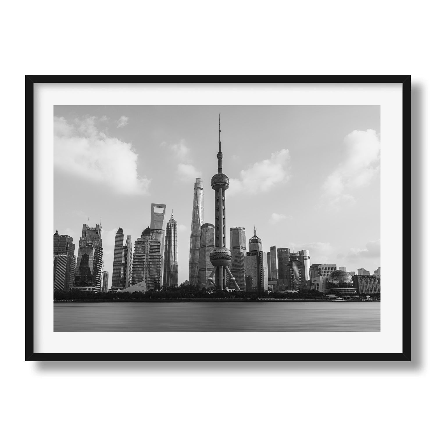 Shanghai in Monochrome II - Peter Yan Studio Framed Photo Print Wall Art