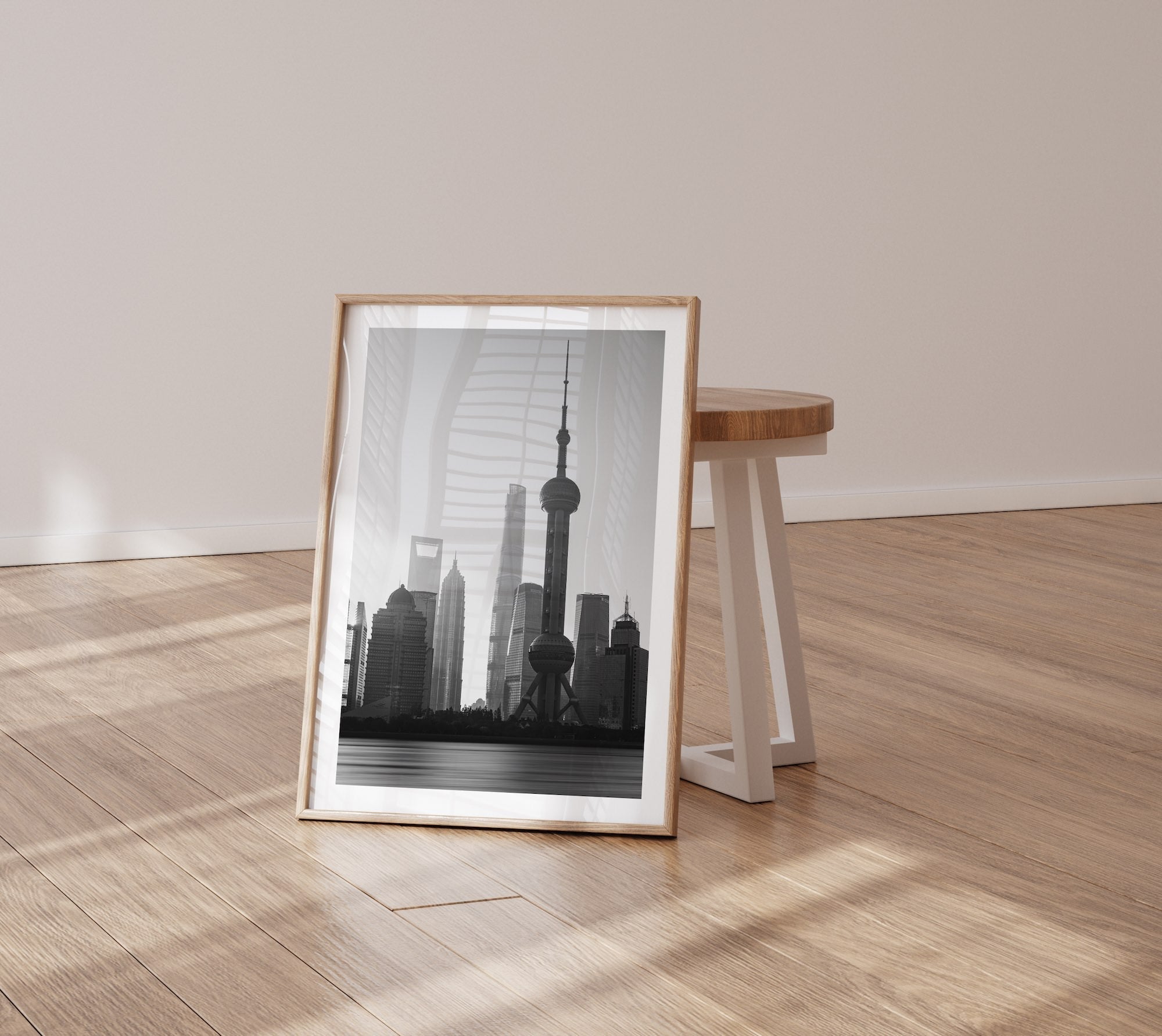 Shanghai in Monochrome - Peter Yan Studio Framed Photo Print Wall Art