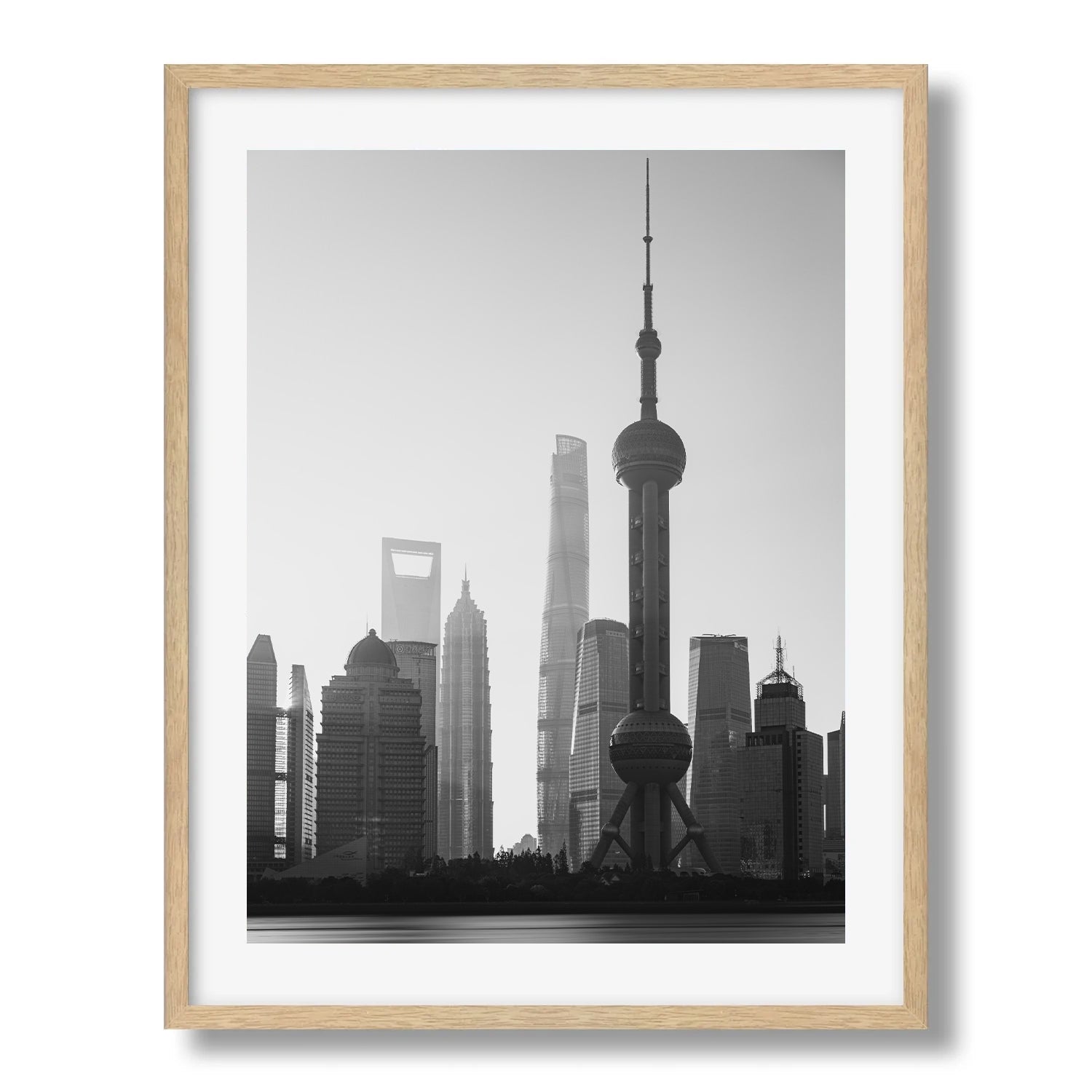 Shanghai in Monochrome - Peter Yan Studio Framed Photo Print Wall Art