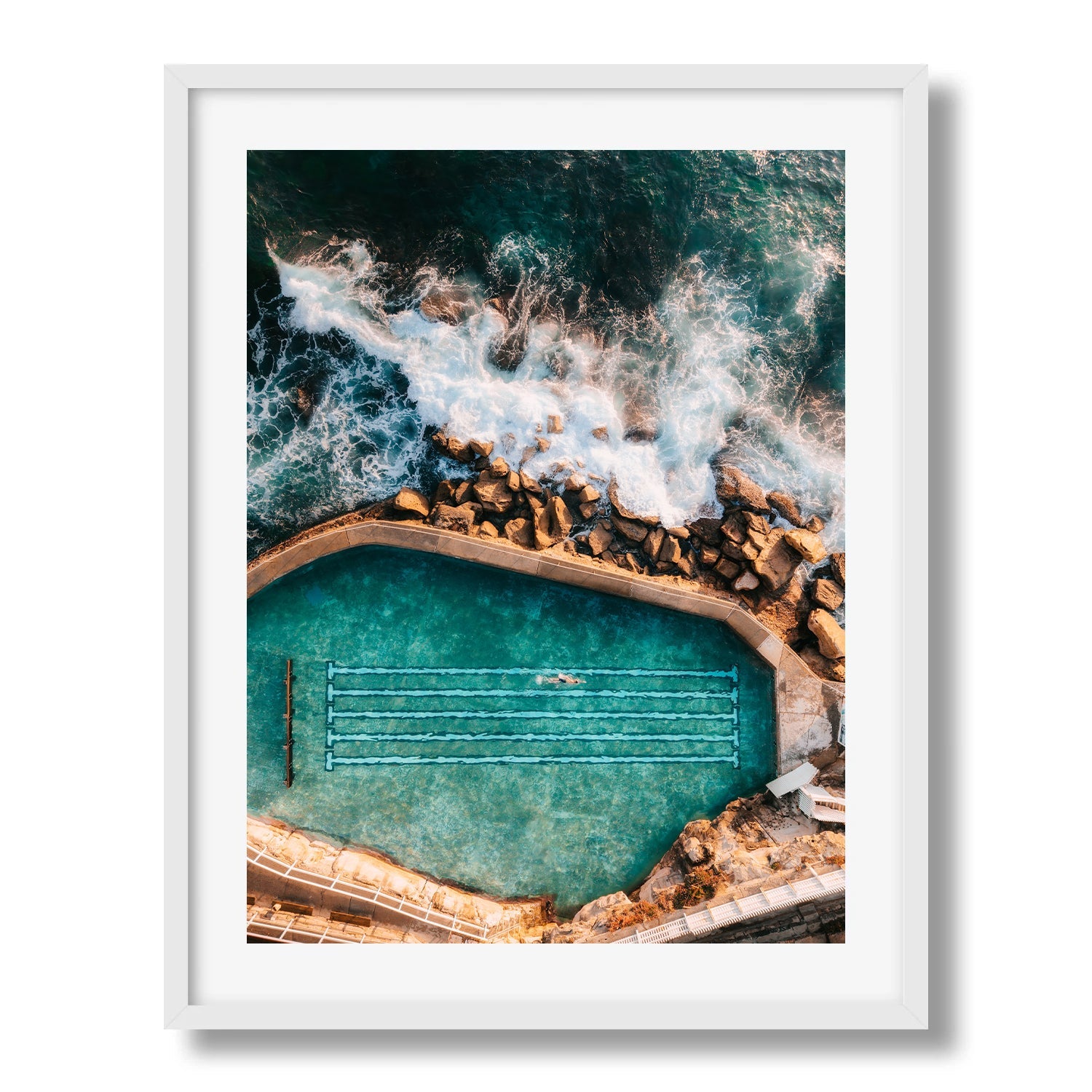 Sydney Bronte Rock Pool Swimmer - Peter Yan Studio