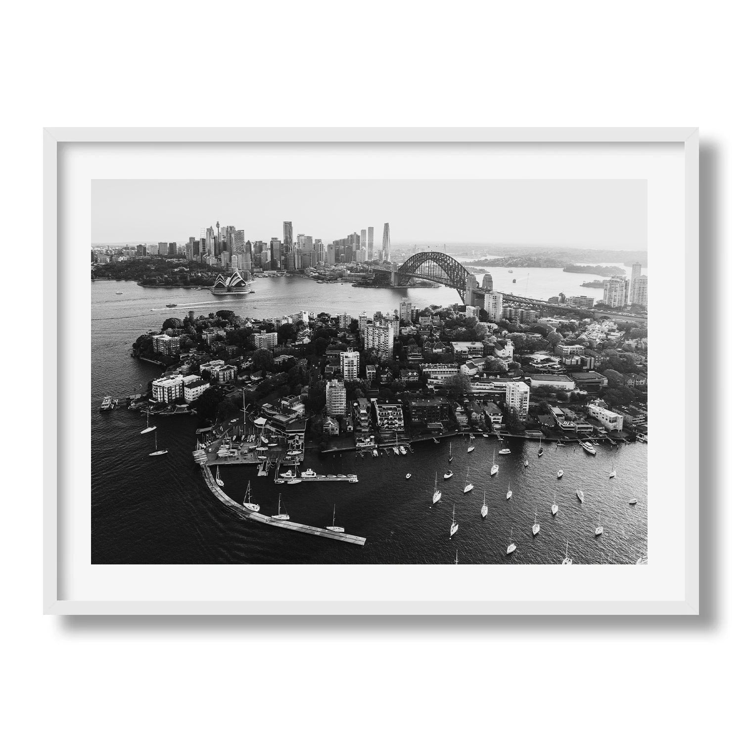 Sydney Harbour View in Black and White - Peter Yan Studio