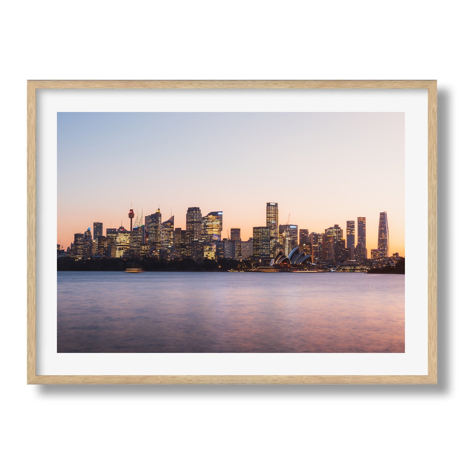 Sydney Sunset Skyline I - Peter Yan Studio Framed Photo Print Wall Art