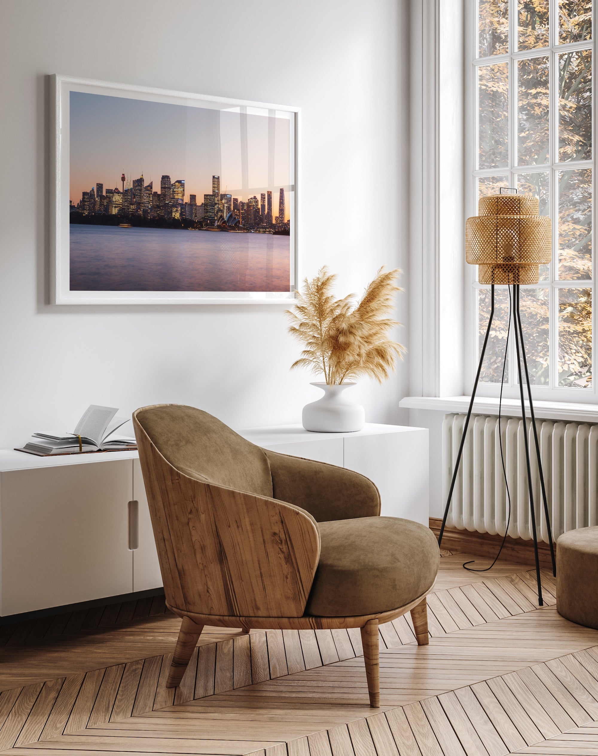 Sydney Sunset Skyline I - Peter Yan Studio Framed Photo Print Wall Art