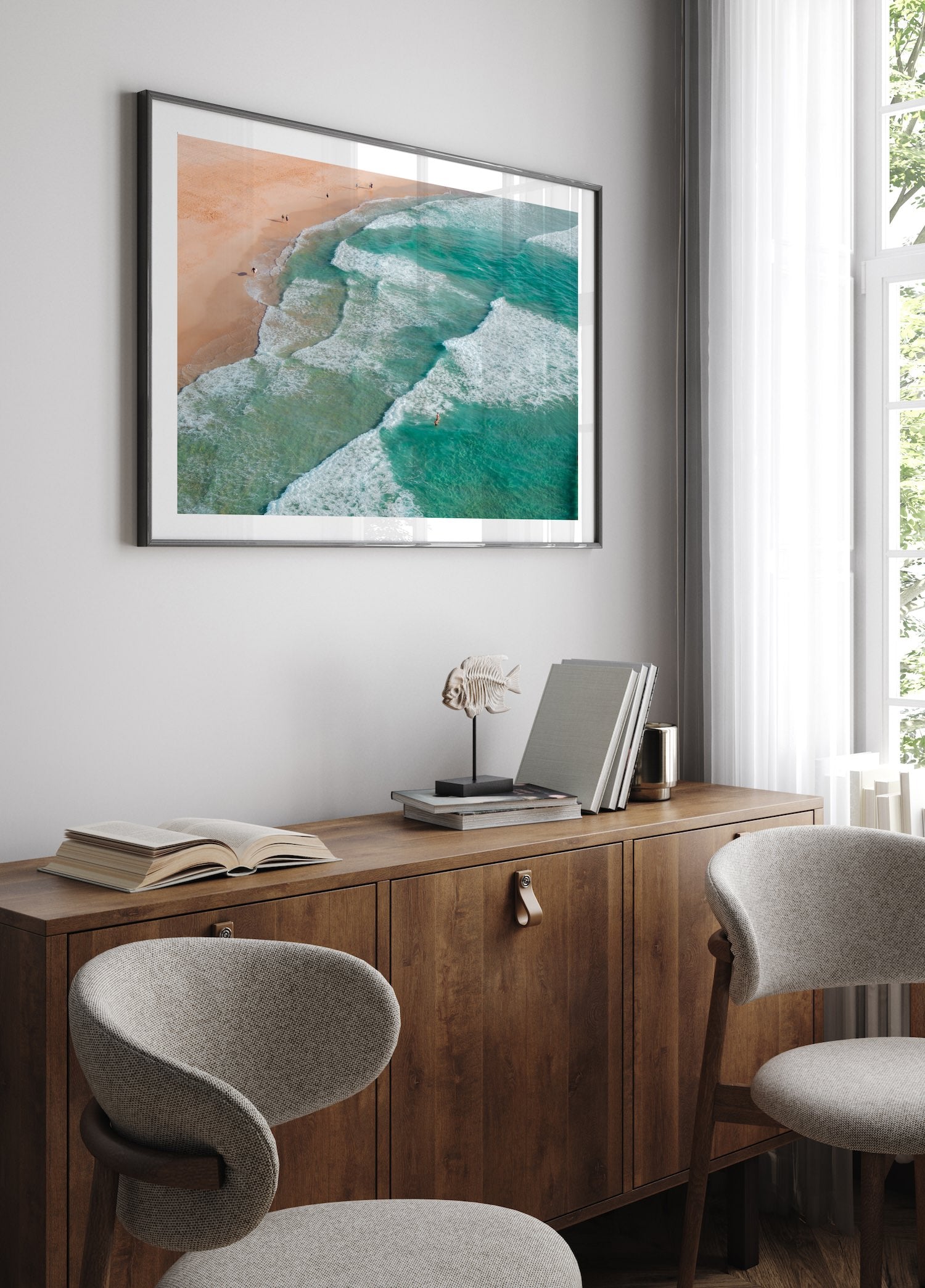 Bondi Beach Morning - Peter Yan Studio Framed Photo Print Wall Art