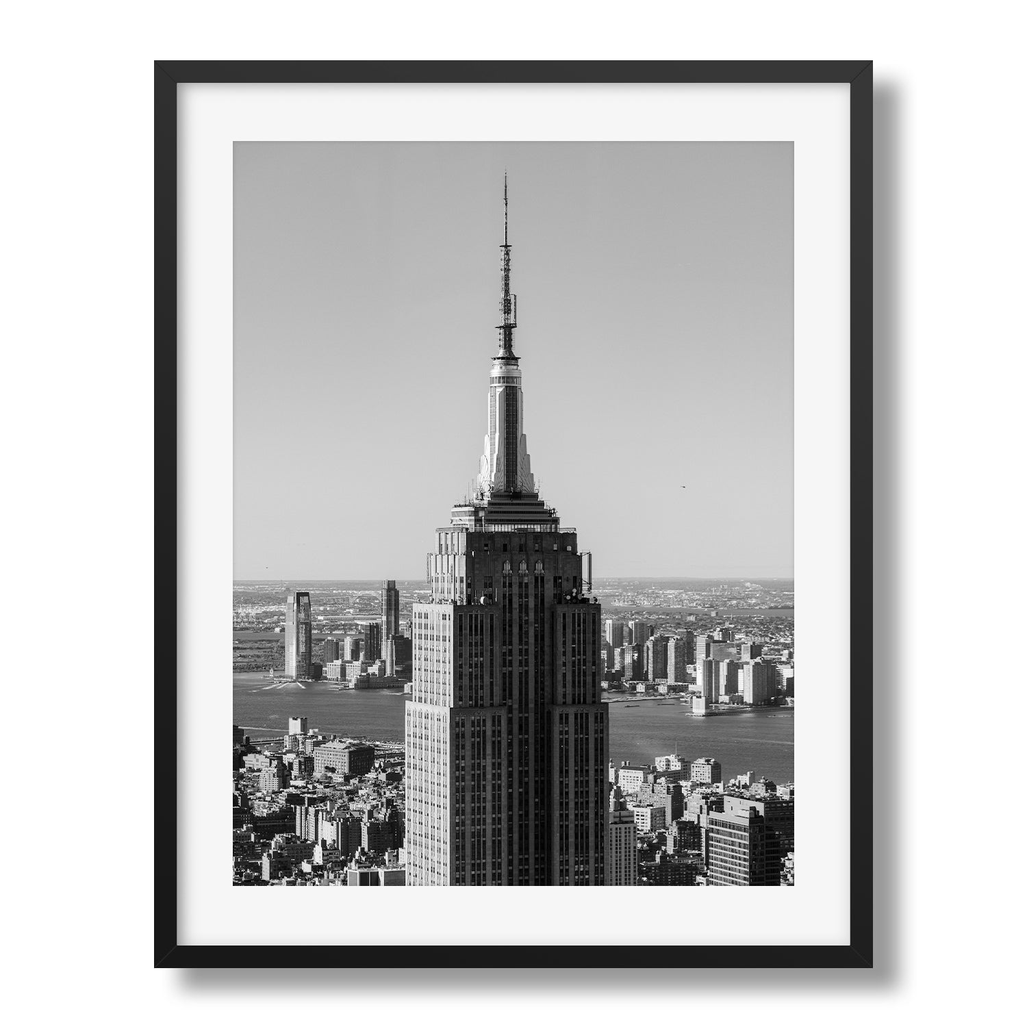 New York Black & White Framed Print | Manhattan Skyline Art Print