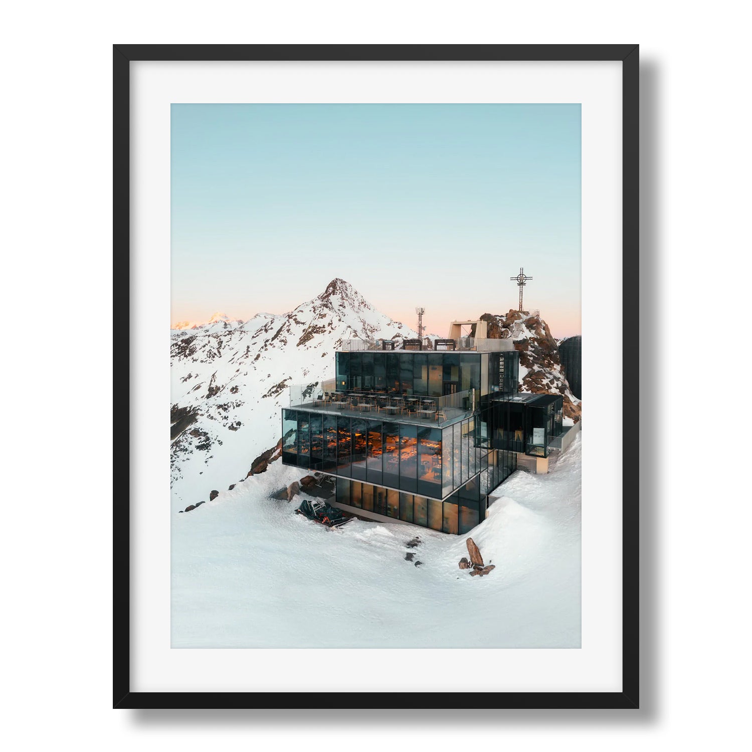 Sölden Ice Q From 007 Spectre II - Peter Yan Studio Framed Photo Print Wall Art